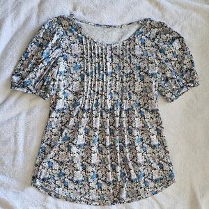 Floral Print Women's Blouse